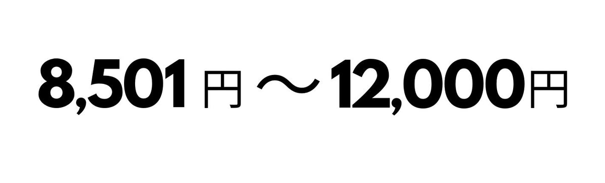 8,501円-12,000円
